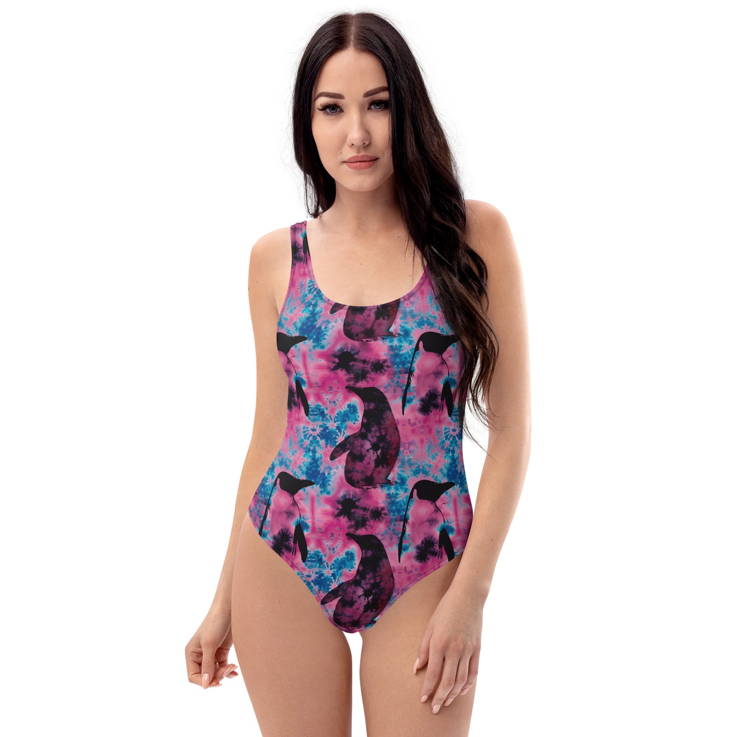 Cotton Candy Ripple One-Piece Swimsuit