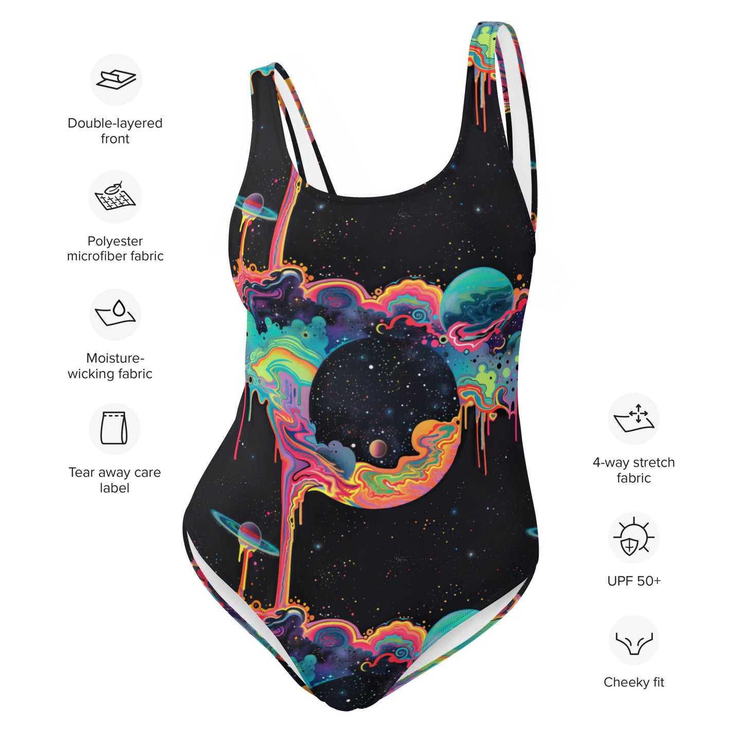 Cosmic Drip One-Piece Swimsuit