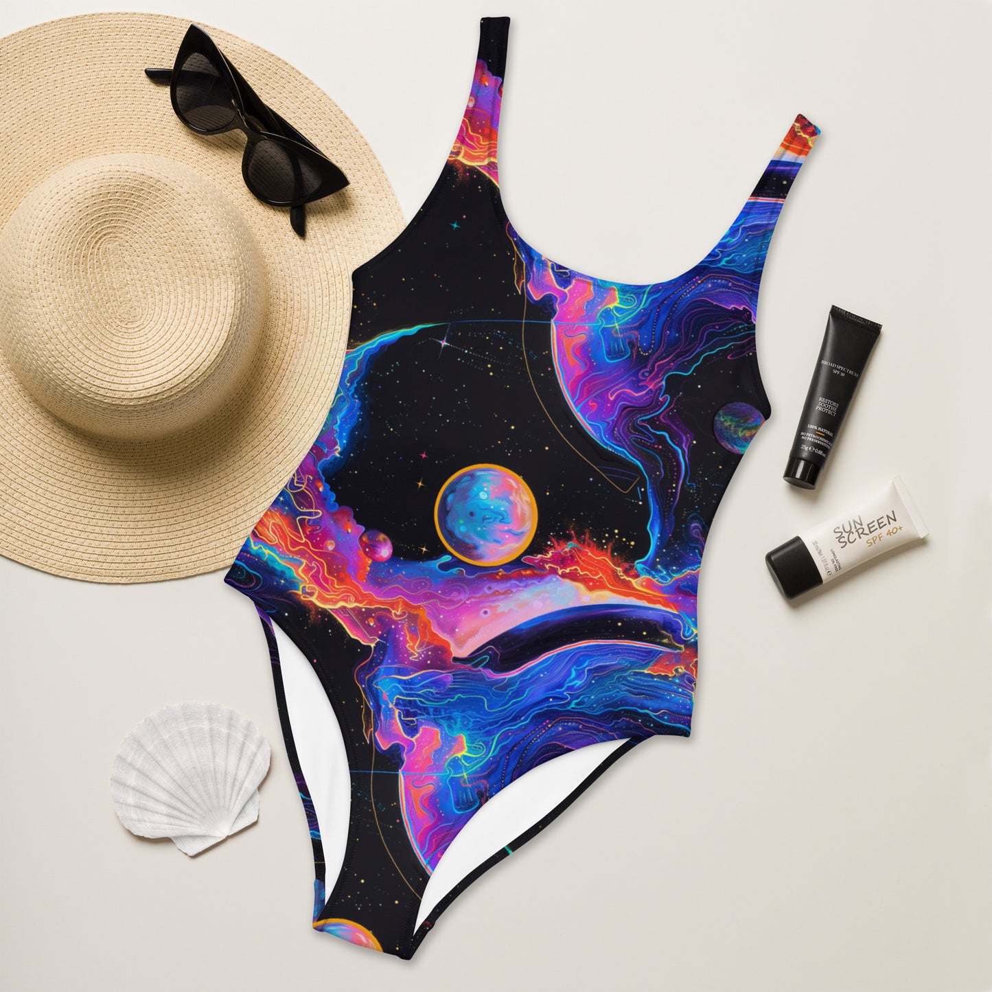 Planetary Highway One-Piece Swimsuit