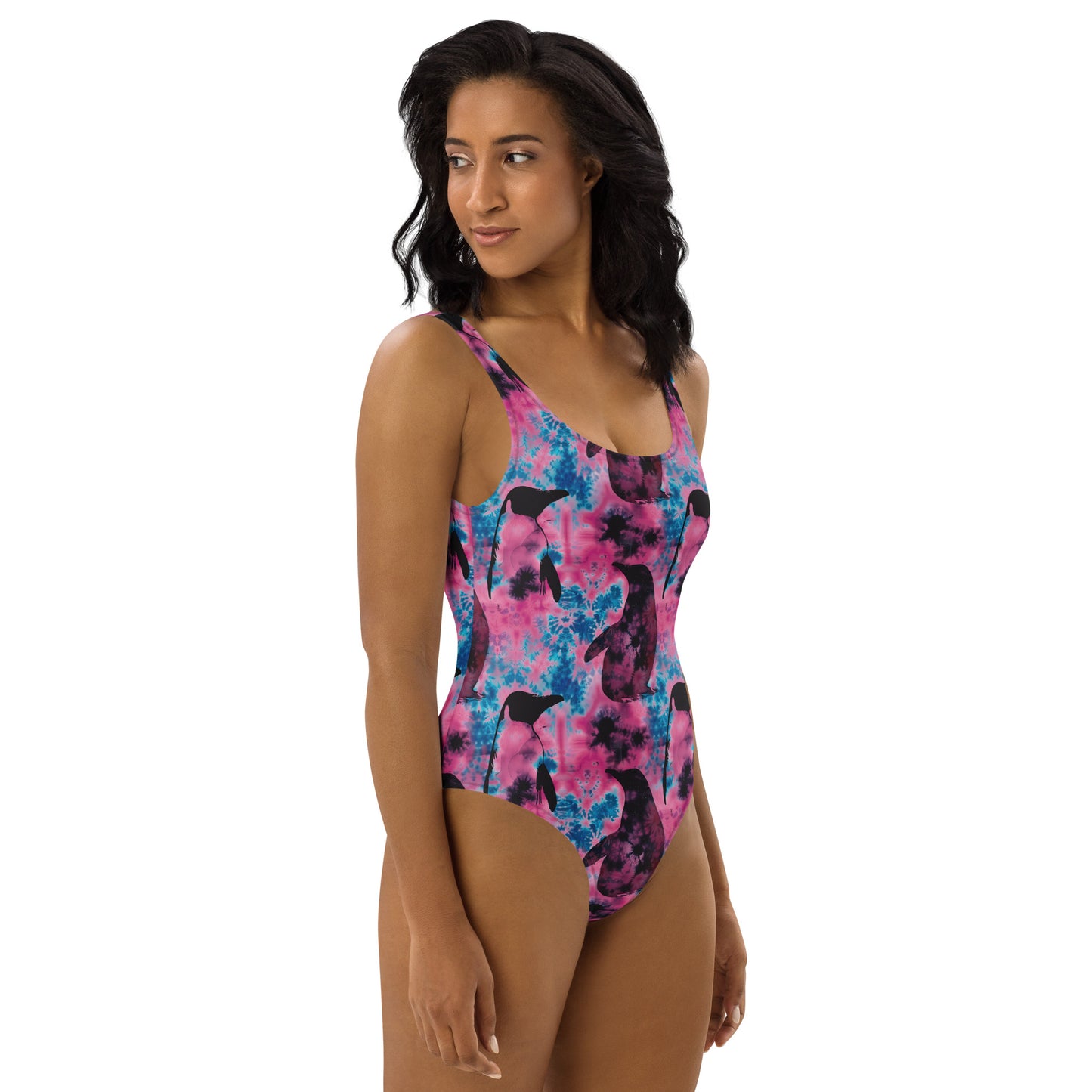 Cotton Candy Ripple One-Piece Swimsuit