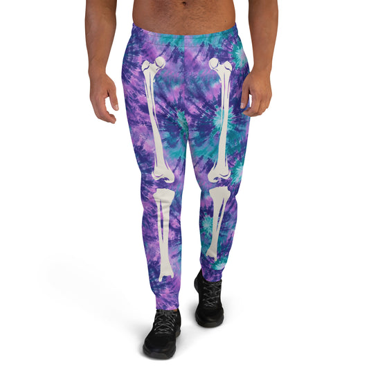 Purple Skeleton Halloween Men's Joggers