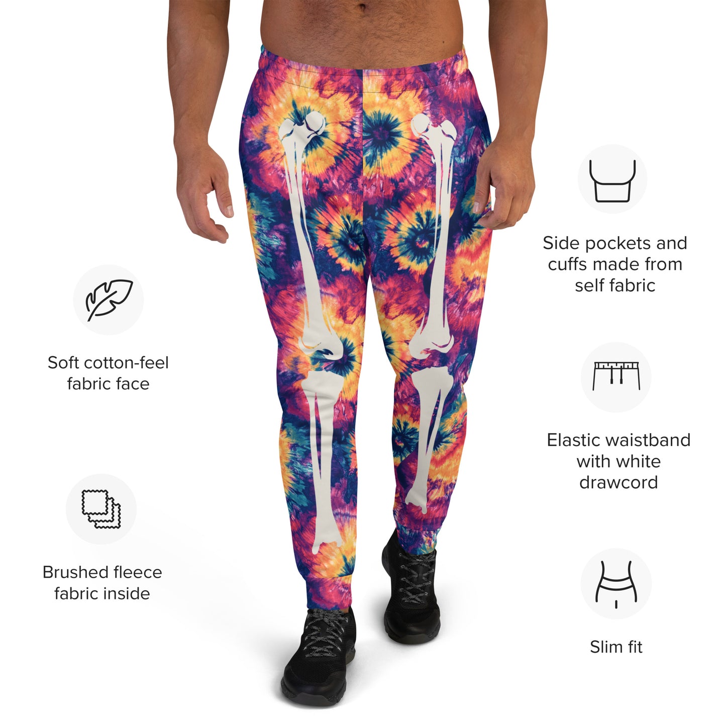 Sorbet Skeleton Halloween Men's Joggers