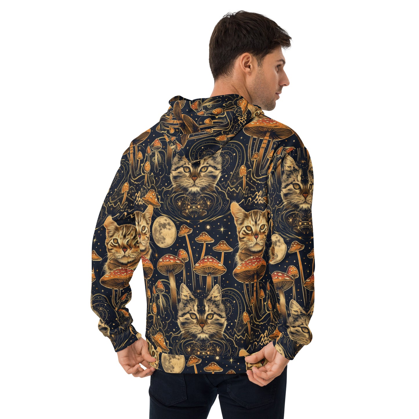 Full Moon Felids Unisex Hoodie