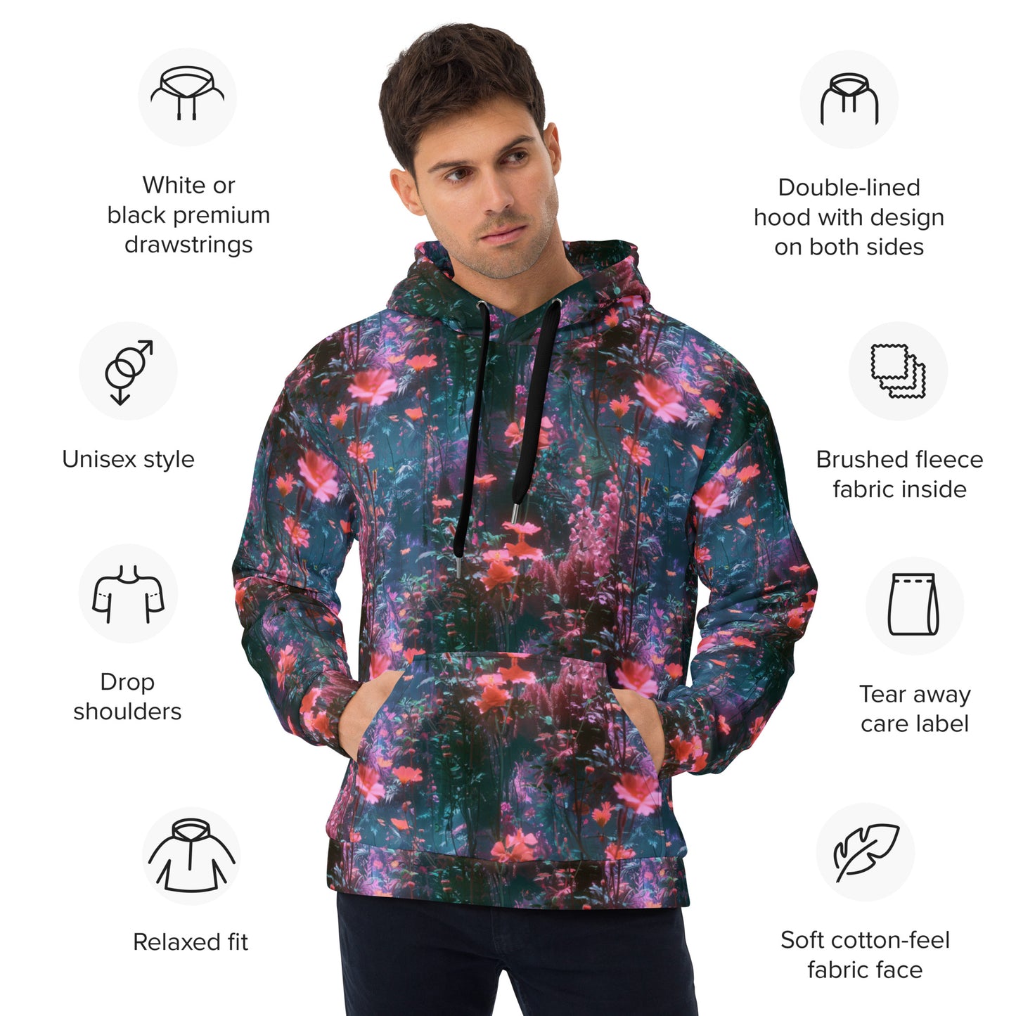 Underwater Blossoms Unisex Hoodie