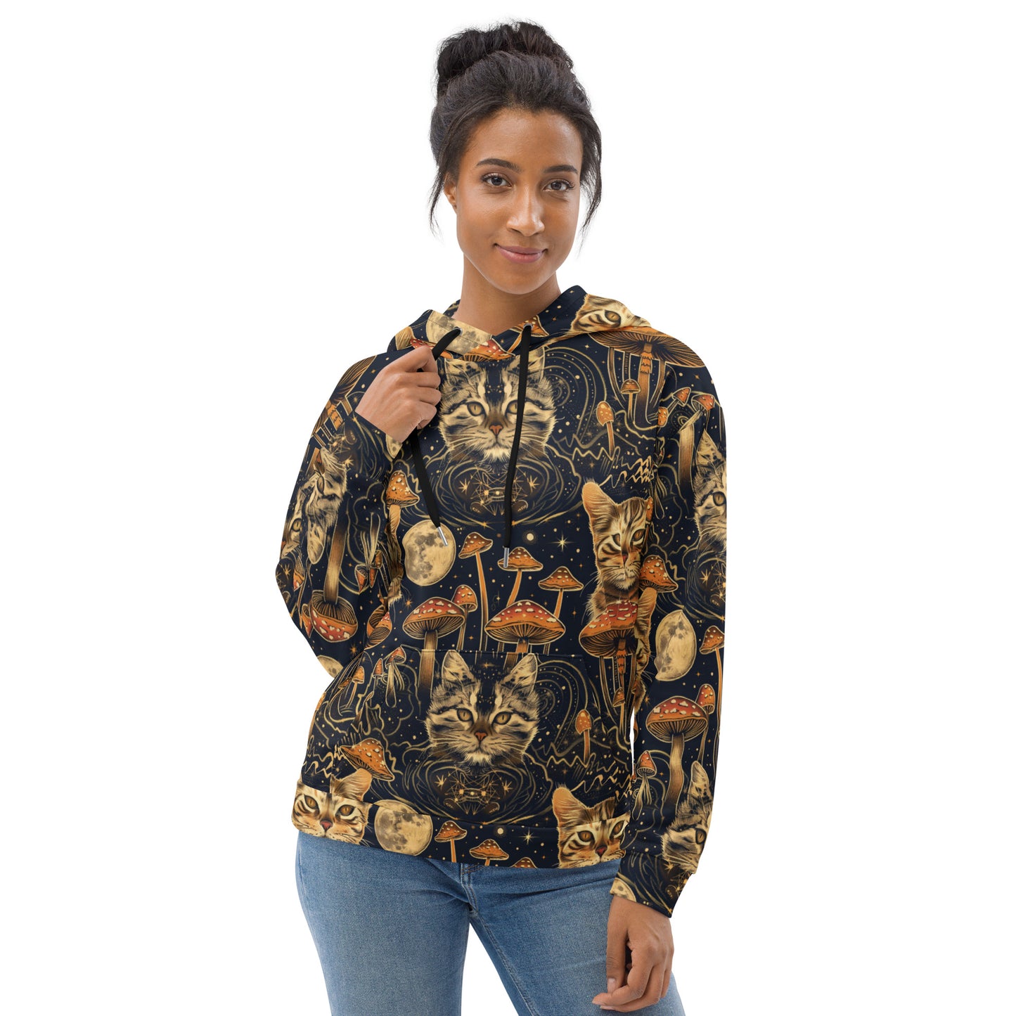 Full Moon Felids Unisex Hoodie