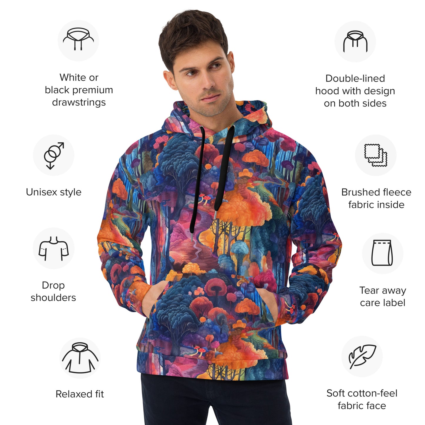 Watercolor Woods Unisex Hoodie