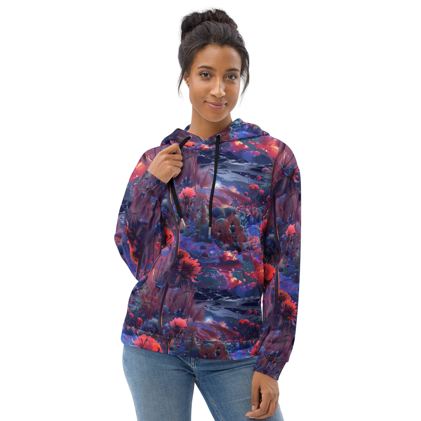 Lunar Poppies Unisex Hoodie