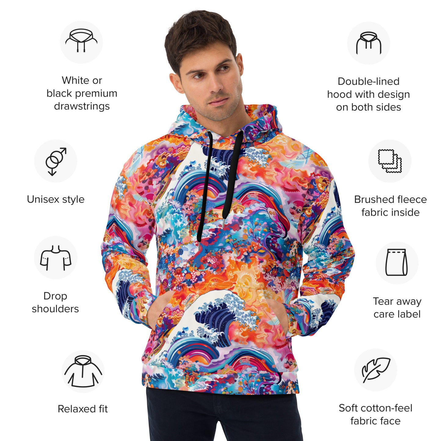 Wave Rider Unisex Hoodie