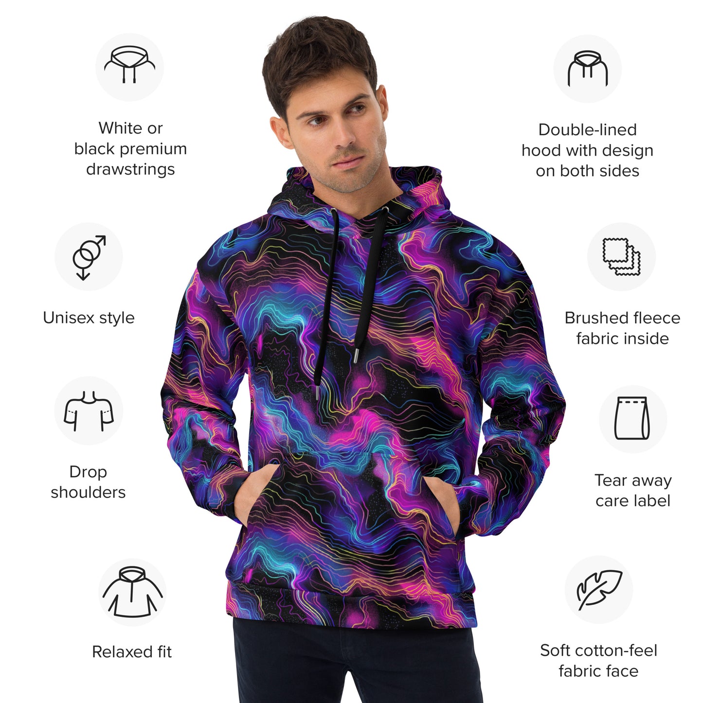 Electrifying Unisex Hoodie