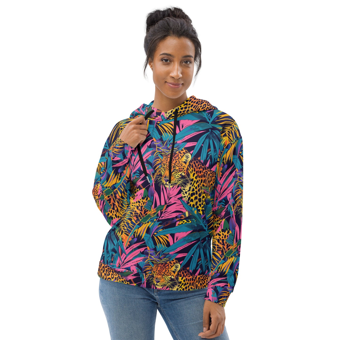 Neon Jungle Prowl Unisex Hoodie