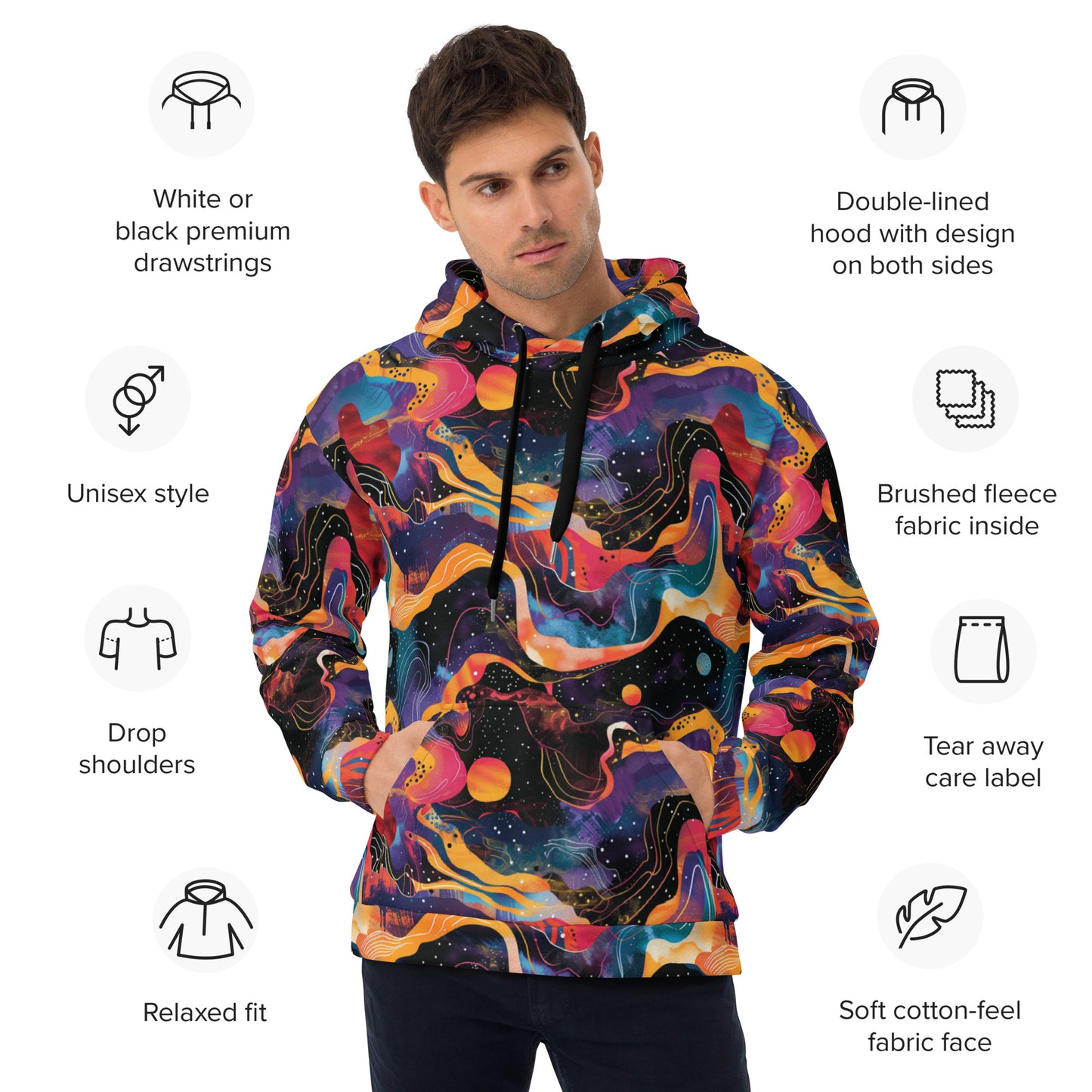 Galactic Waves Unisex Hoodie