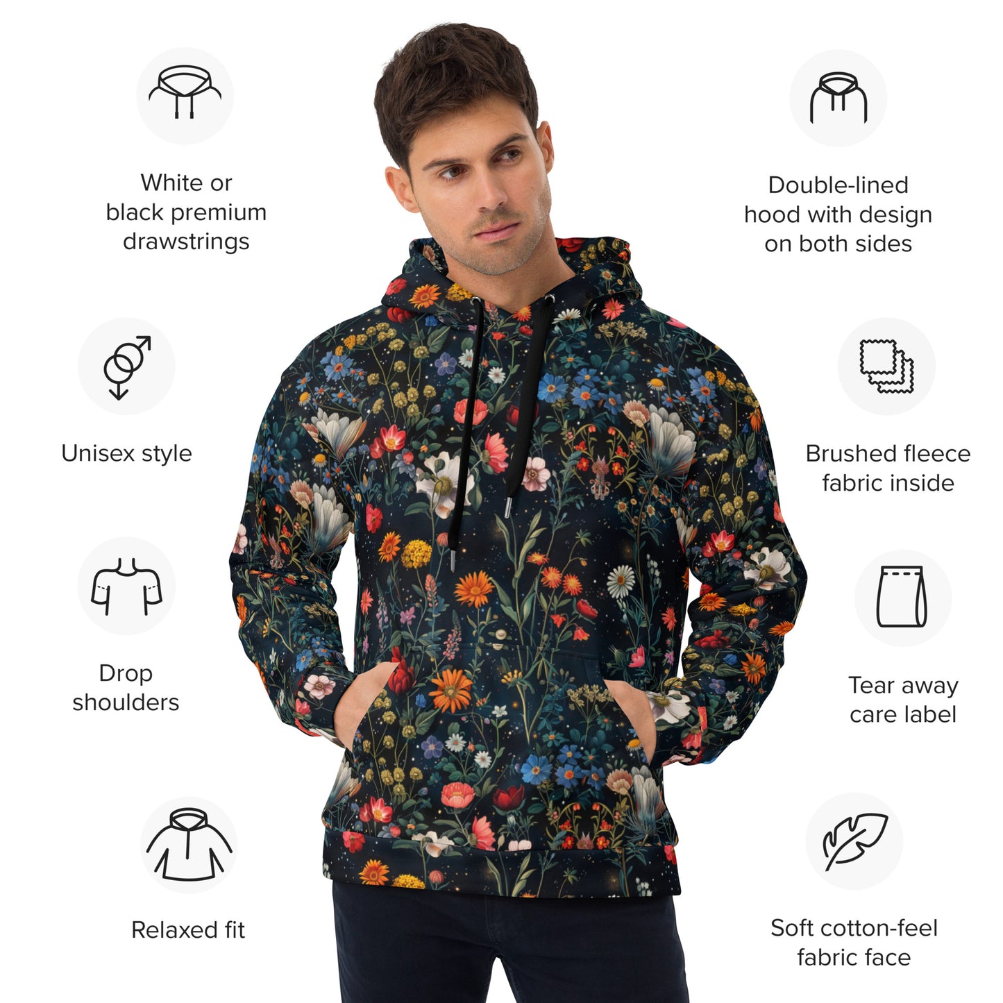 Astral Bloomscape Unisex Hoodie