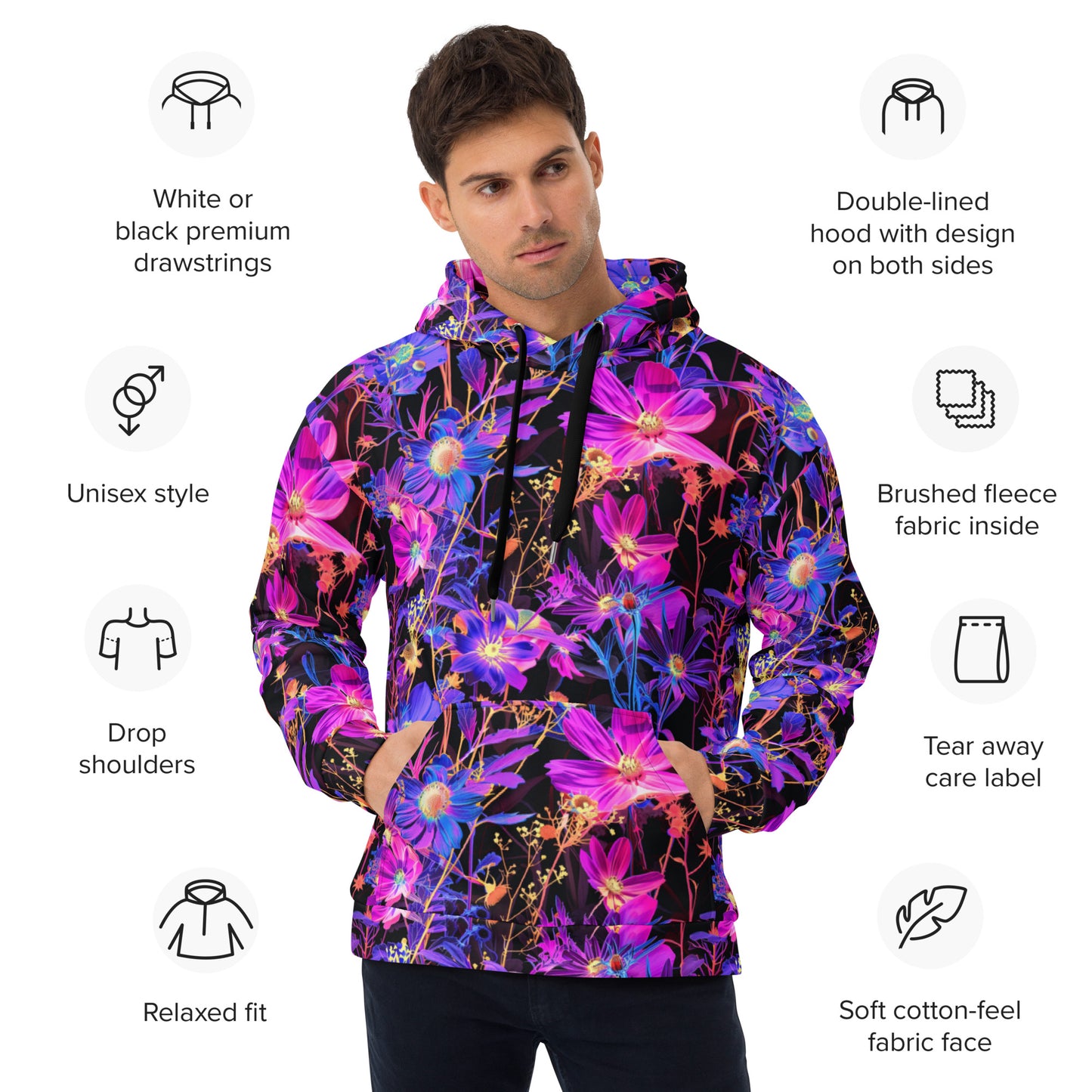 Exotic Floral Unisex Hoodie