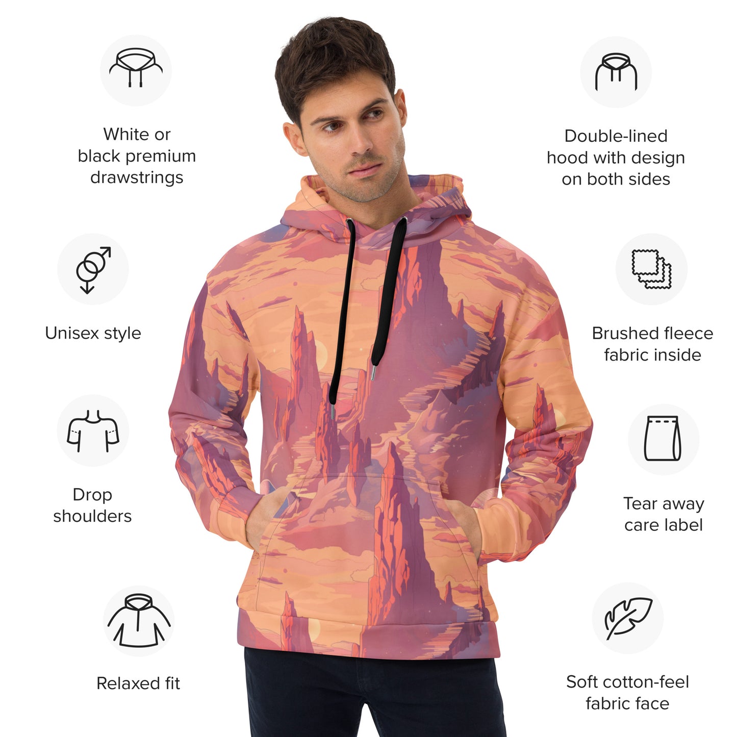 Martian Landscape Unisex Hoodie