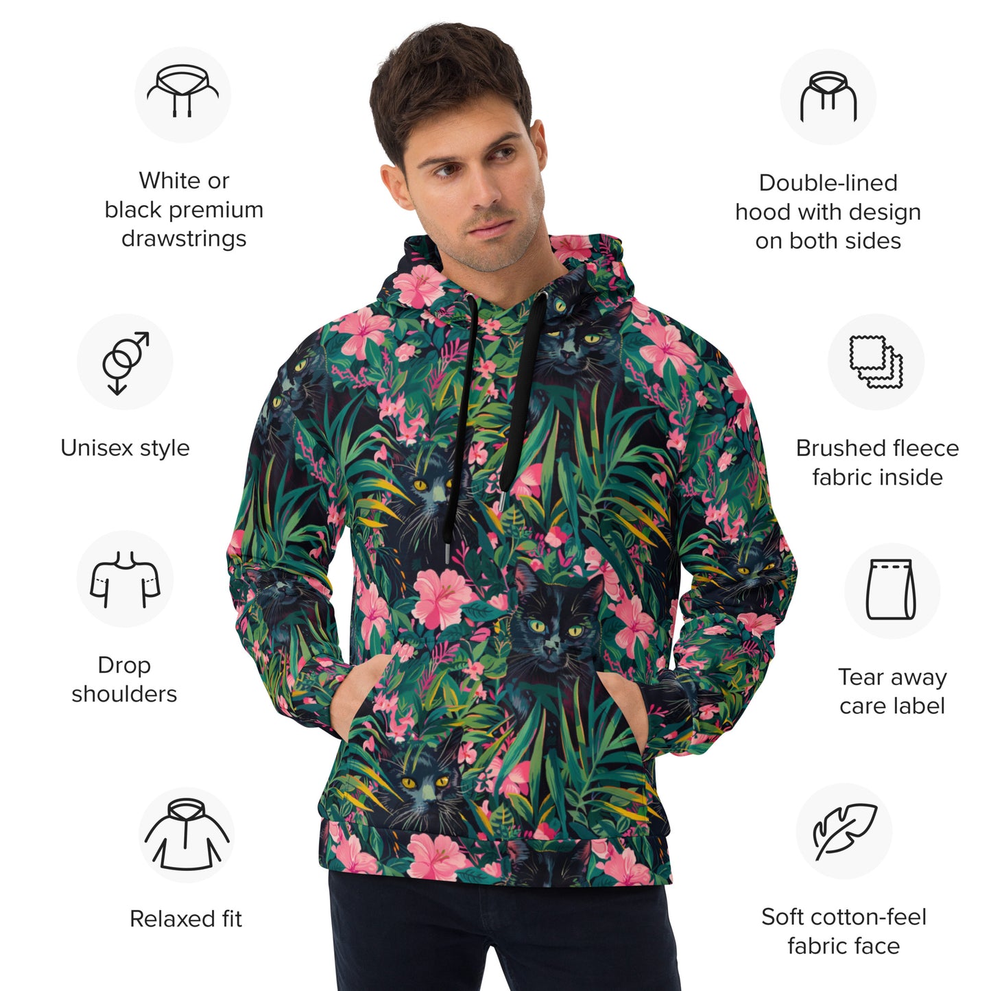 Floral Void Unisex Hoodie