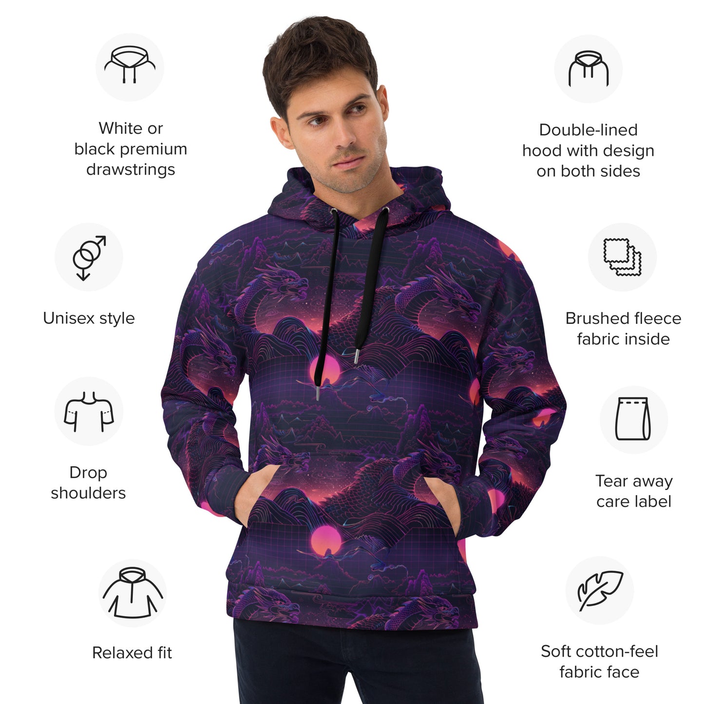 Cyber Dragon Unisex Hoodie