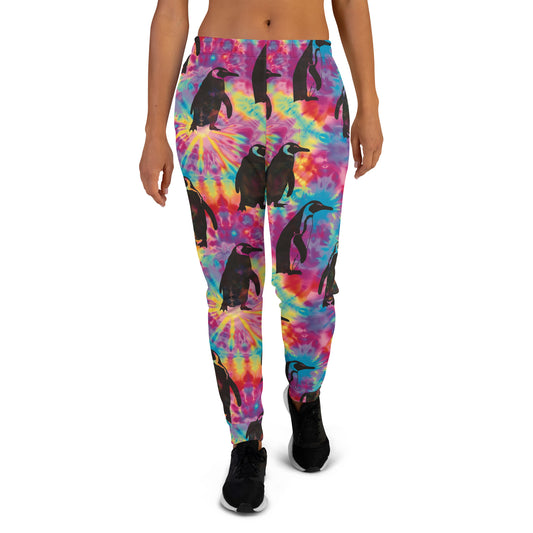 Penguin Rave Tie Dye Women's Joggers