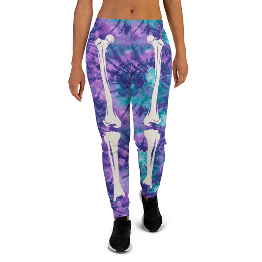 Purple Skeleton Halloween Women's Joggers