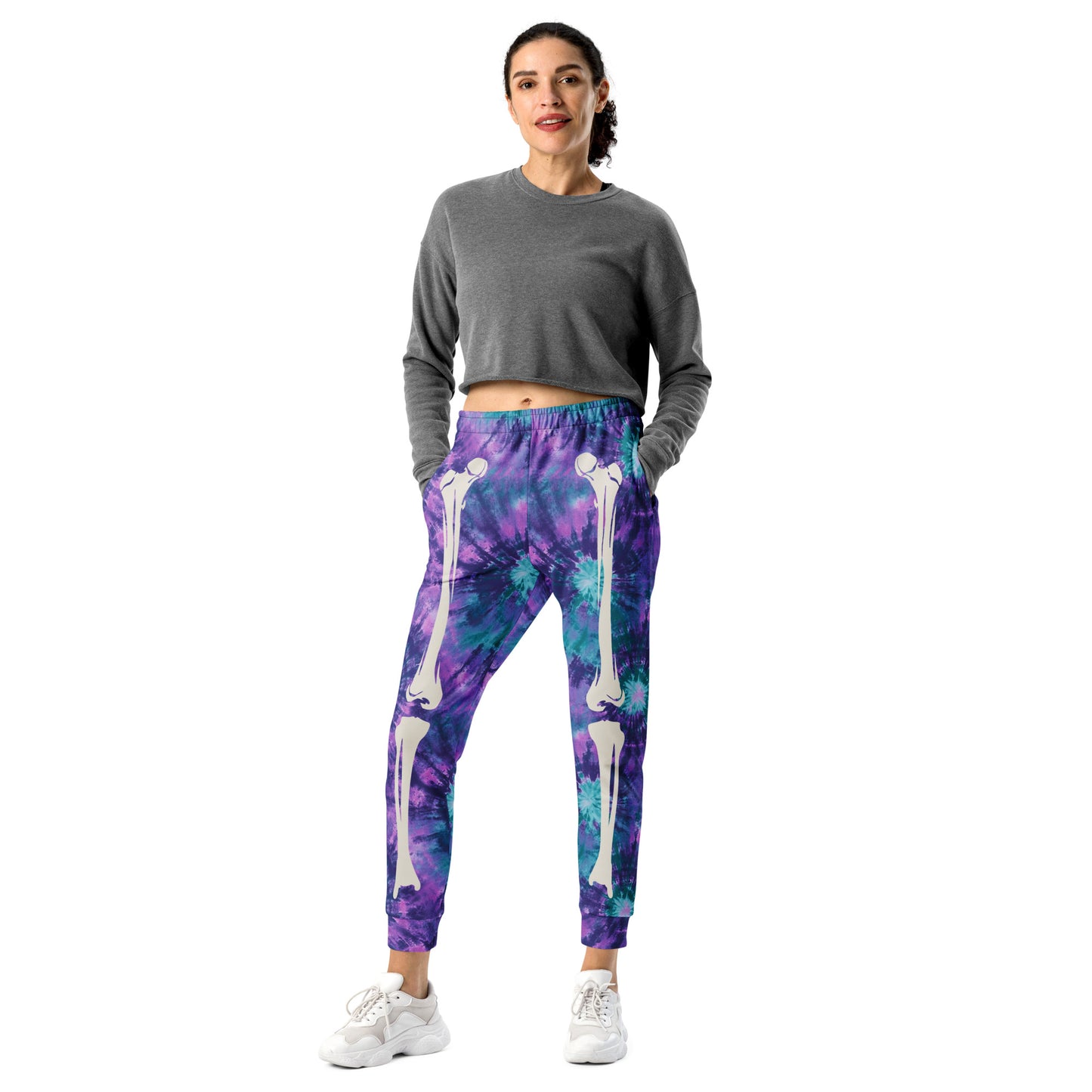 Purple Skeleton Halloween Women's Joggers