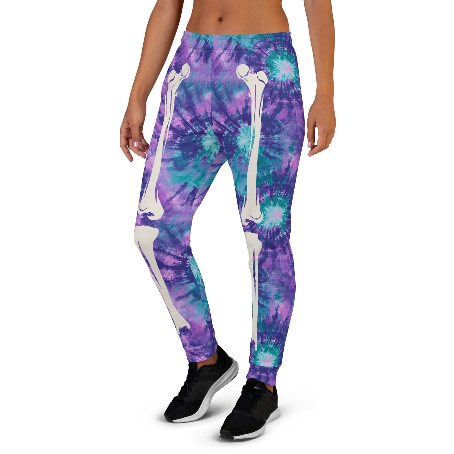 Purple Skeleton Halloween Women's Joggers