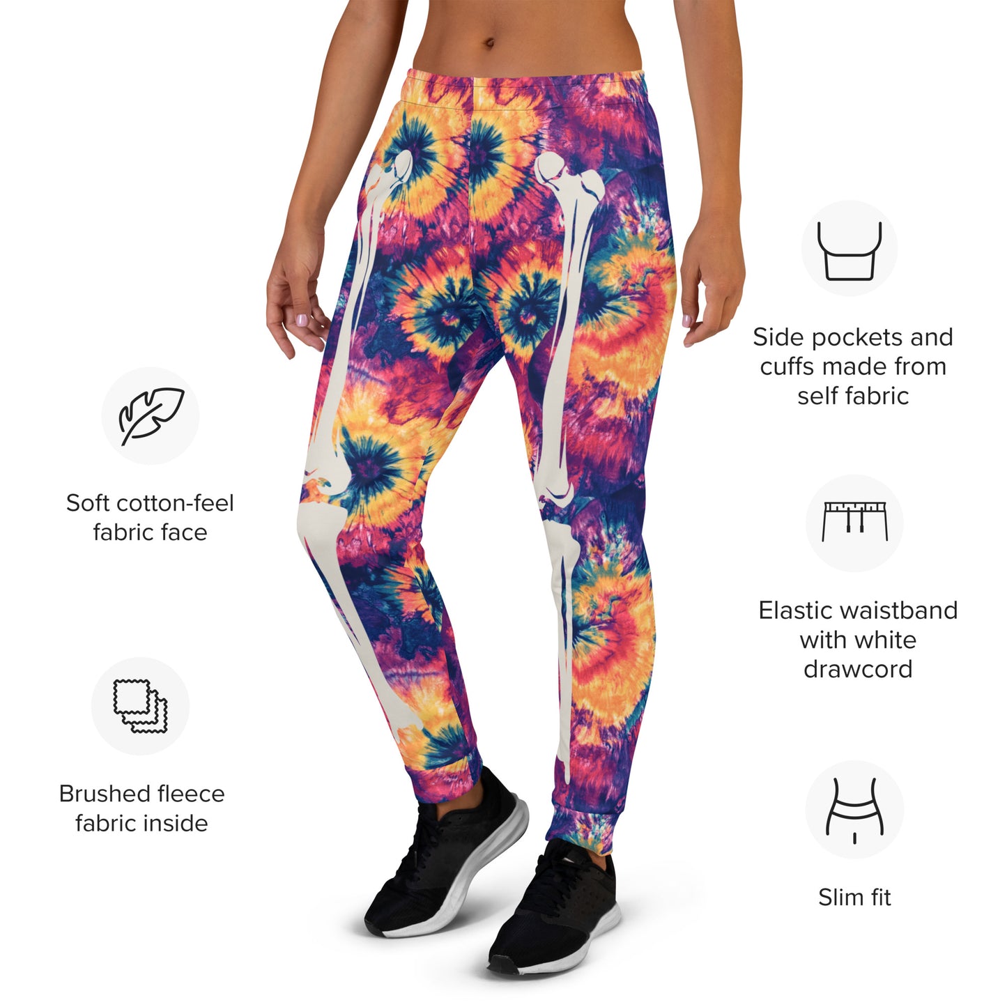 Sorbet Skeleton Halloween Women's Joggers