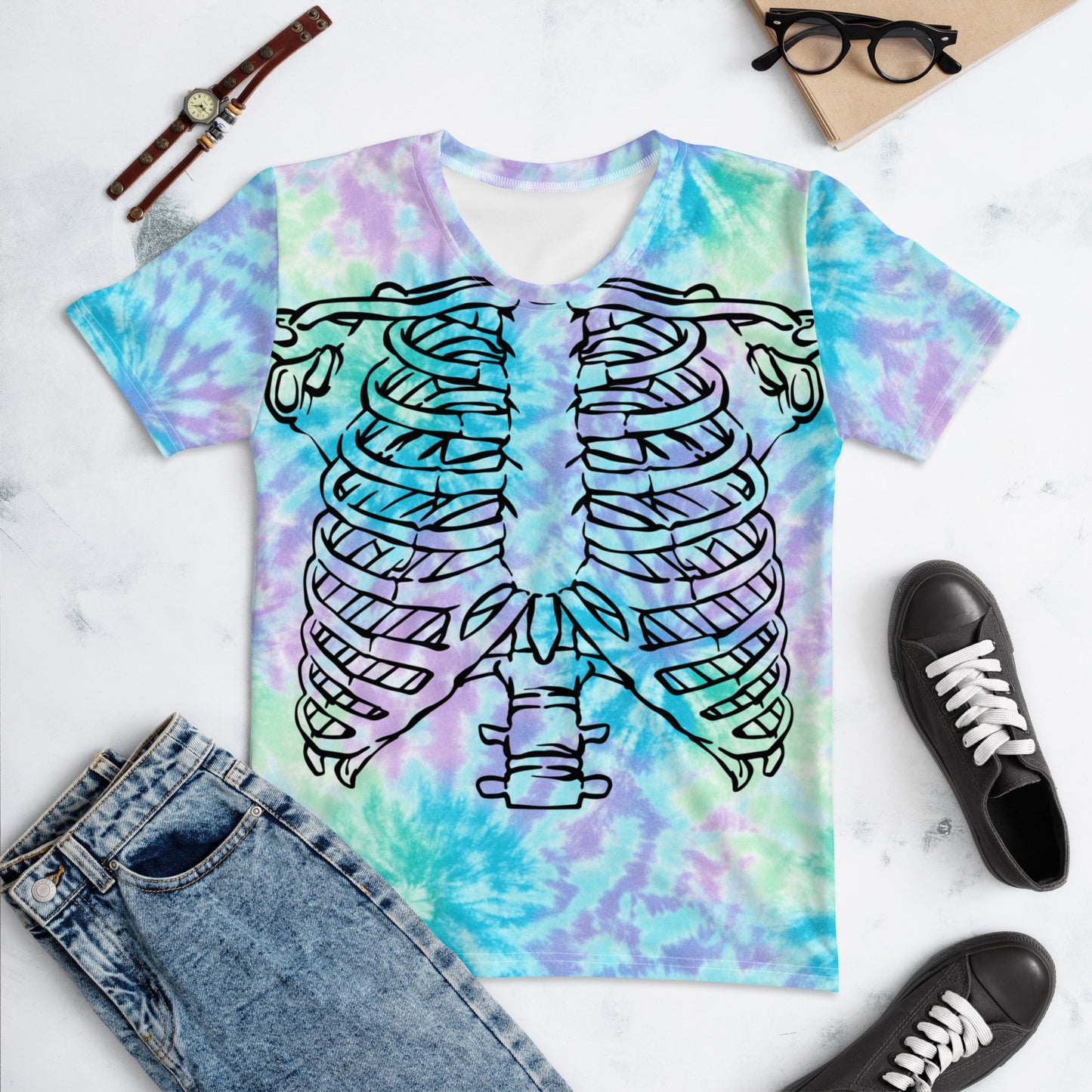 Candy Rib Cage Halloween Women's T-shirt