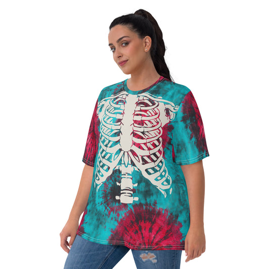 Teal Rib Cage Halloween Women's T-shirt