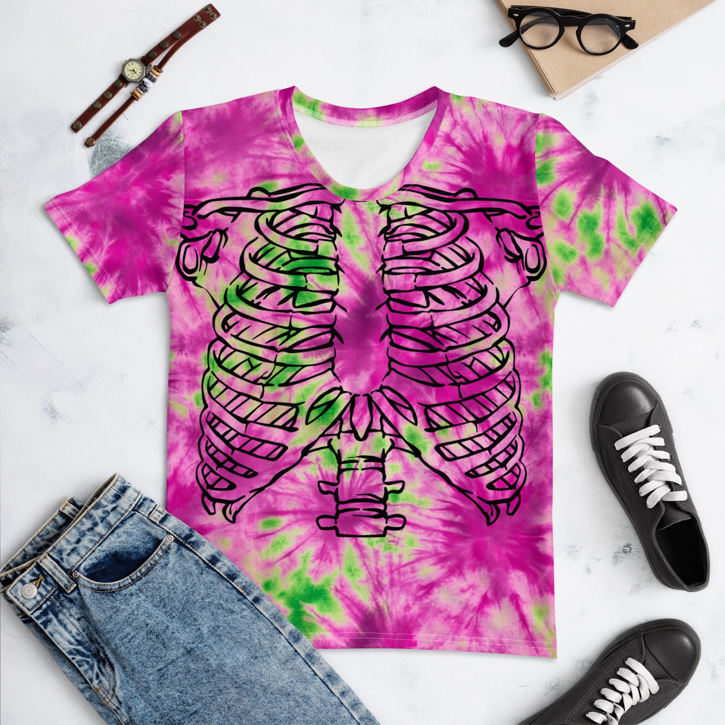Watermelon Rib Cage Halloween Women's T-shirt