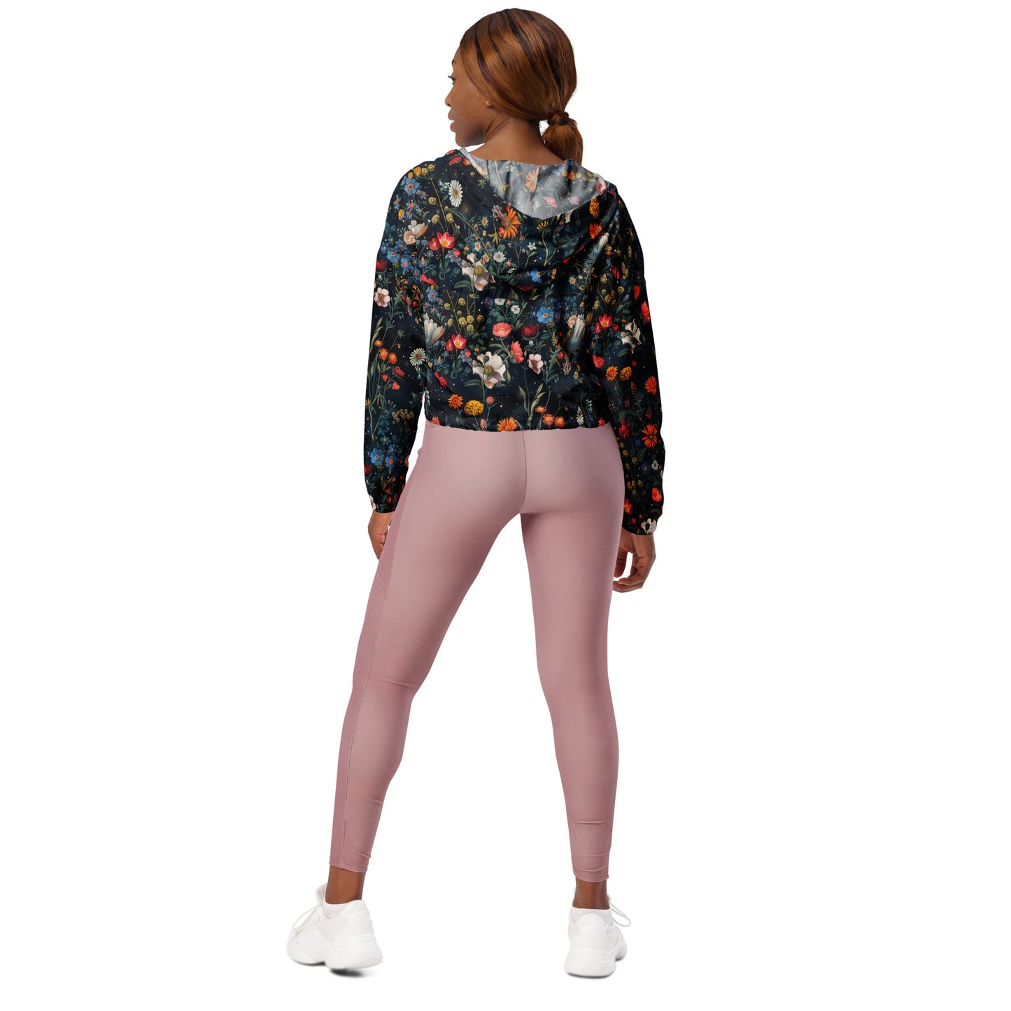 Astral Bloomscape Women’s Cropped Windbreaker