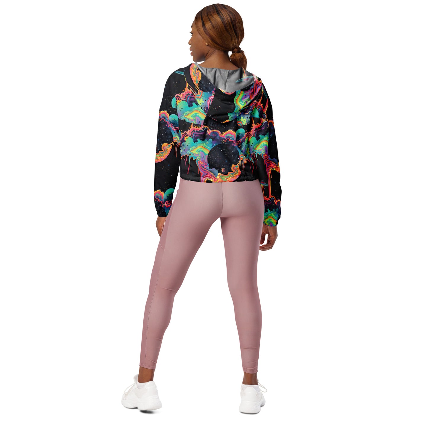 Cosmic Drip Women’s Cropped Windbreaker