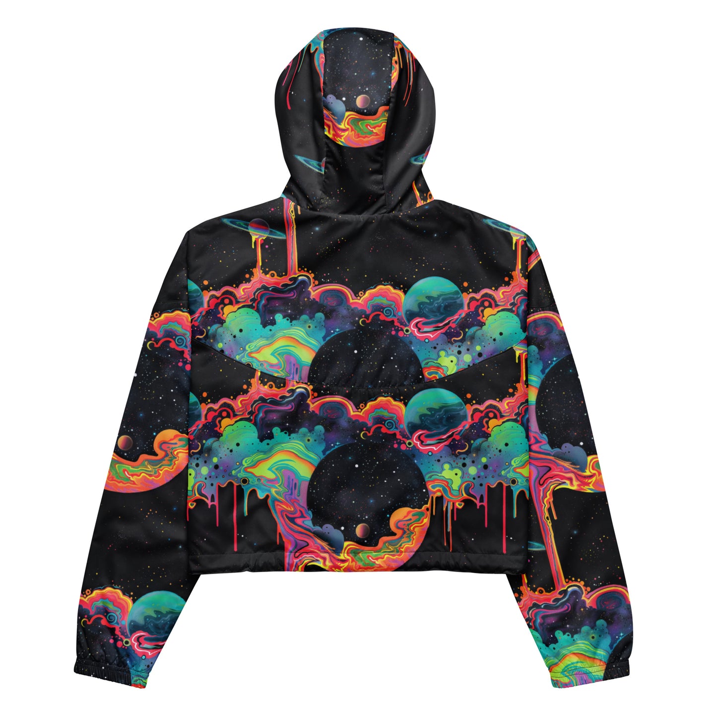 Cosmic Drip Women’s Cropped Windbreaker