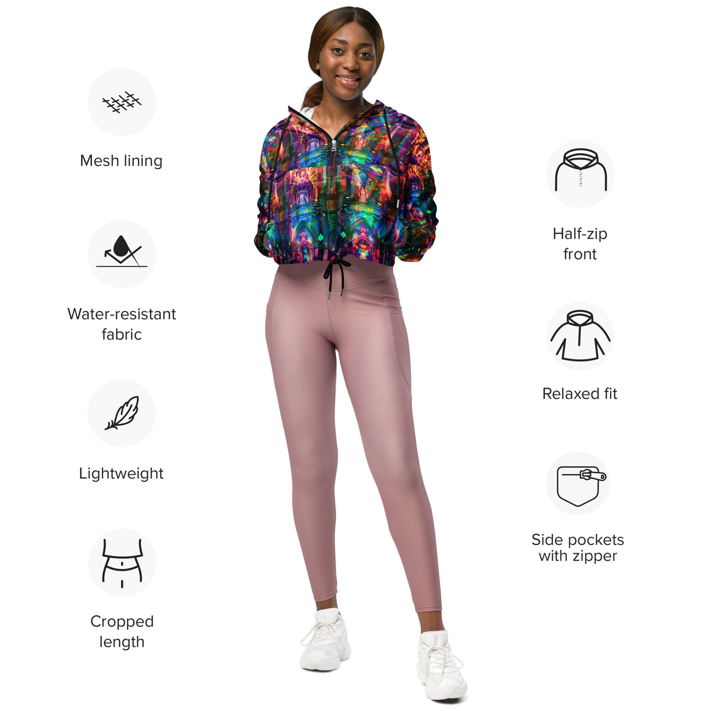 Light Bringer Women’s Cropped Windbreaker