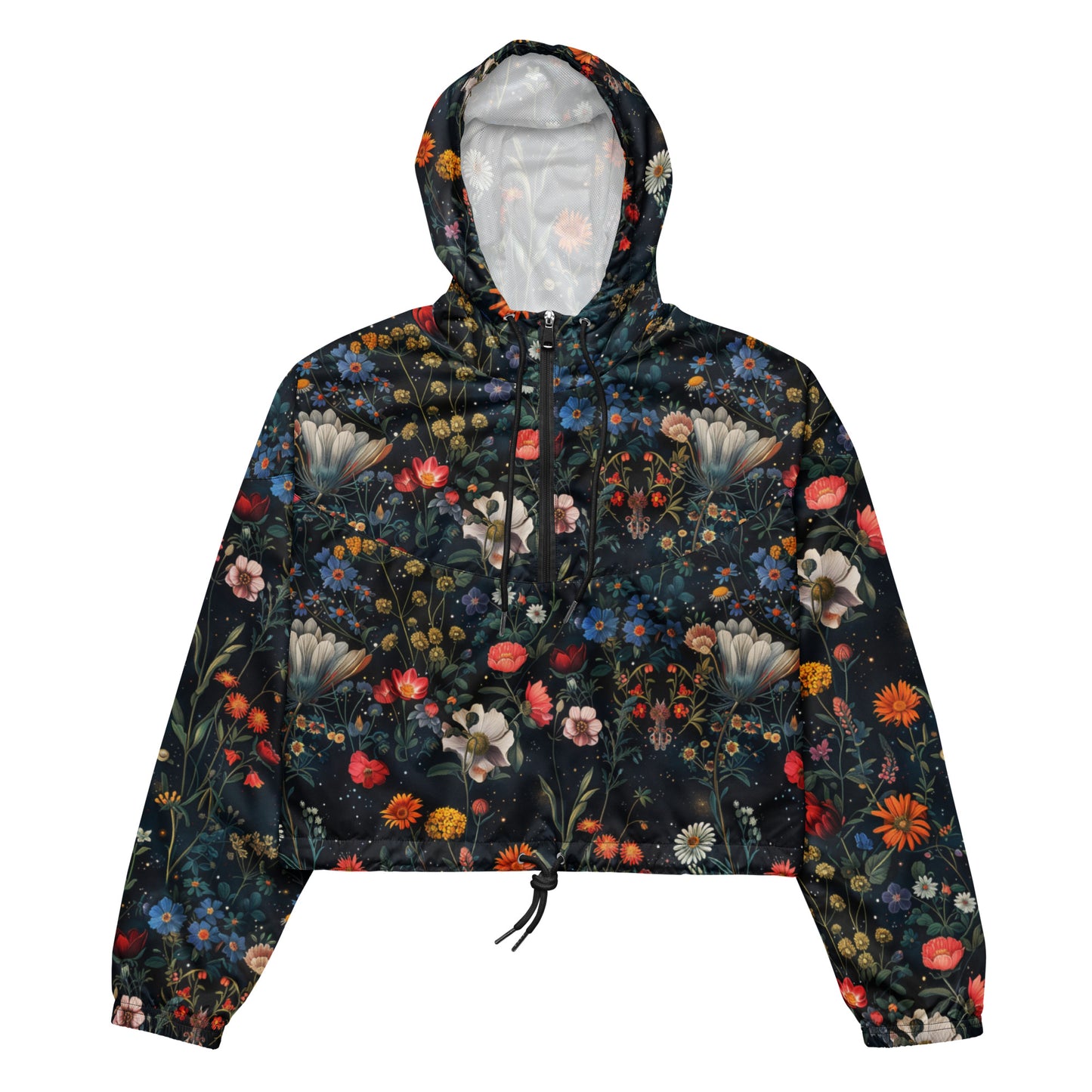 Astral Bloomscape Women’s Cropped Windbreaker