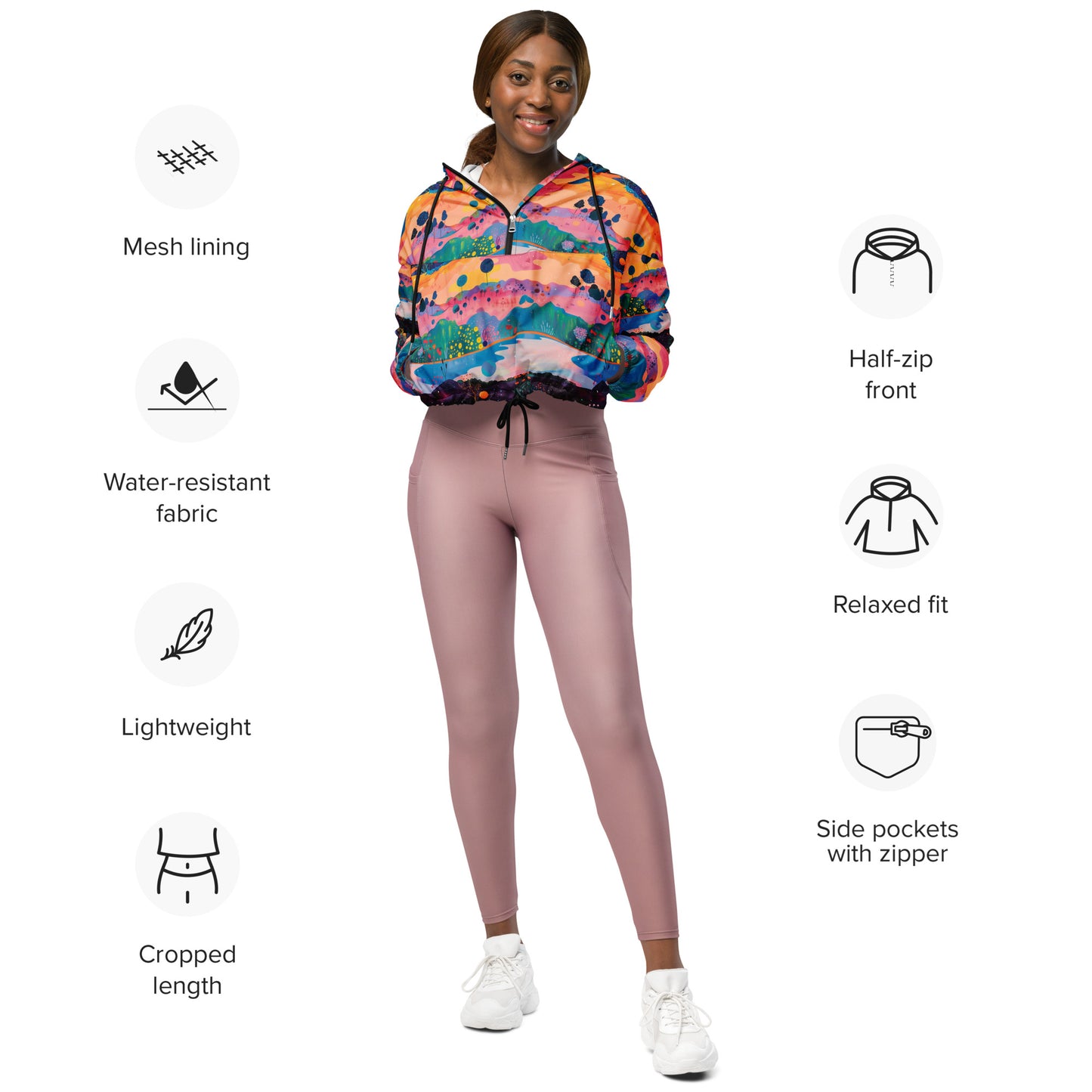 Rolling Meadow Women’s Cropped Windbreaker