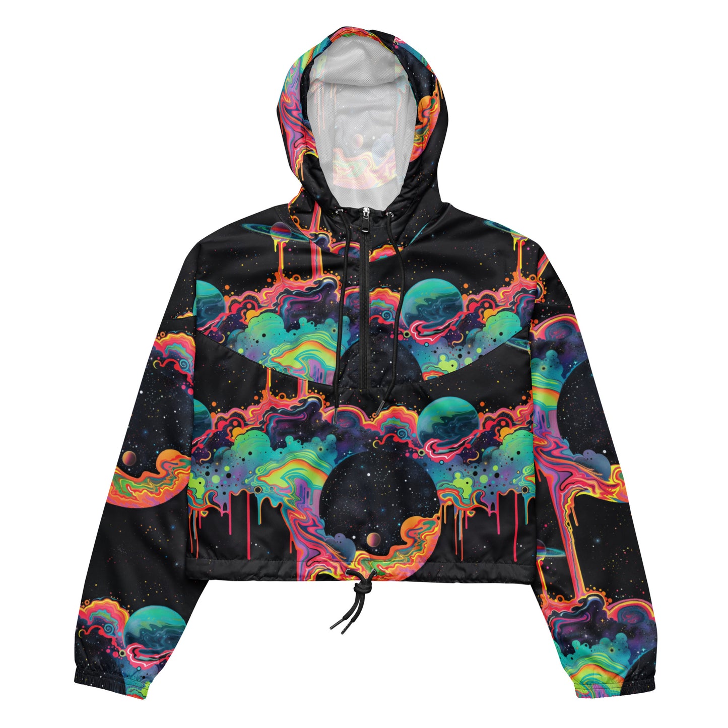 Cosmic Drip Women’s Cropped Windbreaker