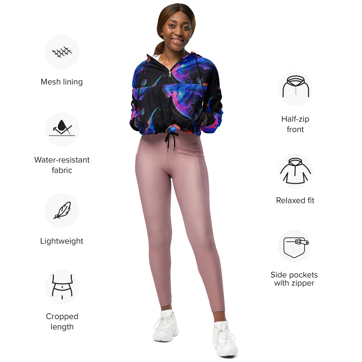Planetary Highway Women’s Cropped Windbreaker