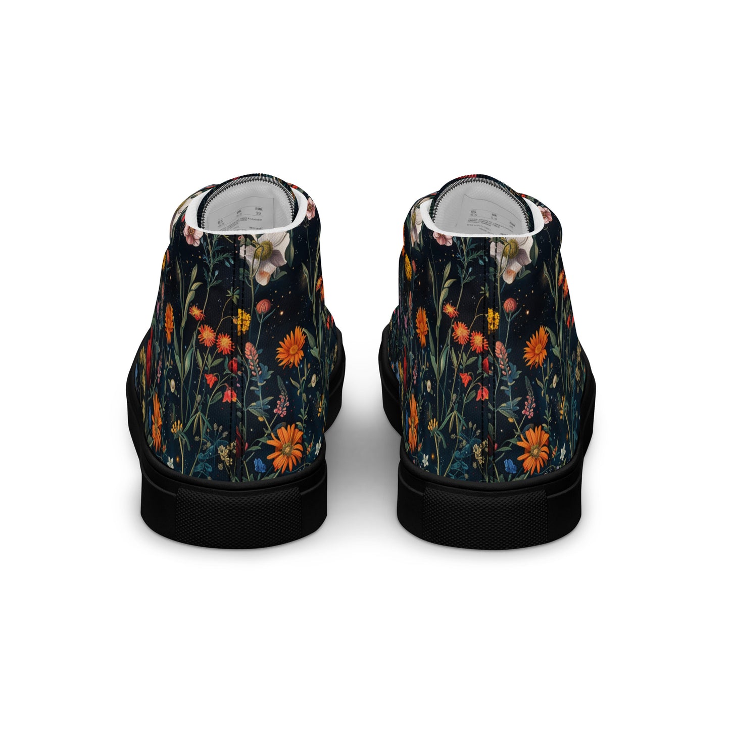 Astral Bloomscape Women’s High Top Canvas Shoes