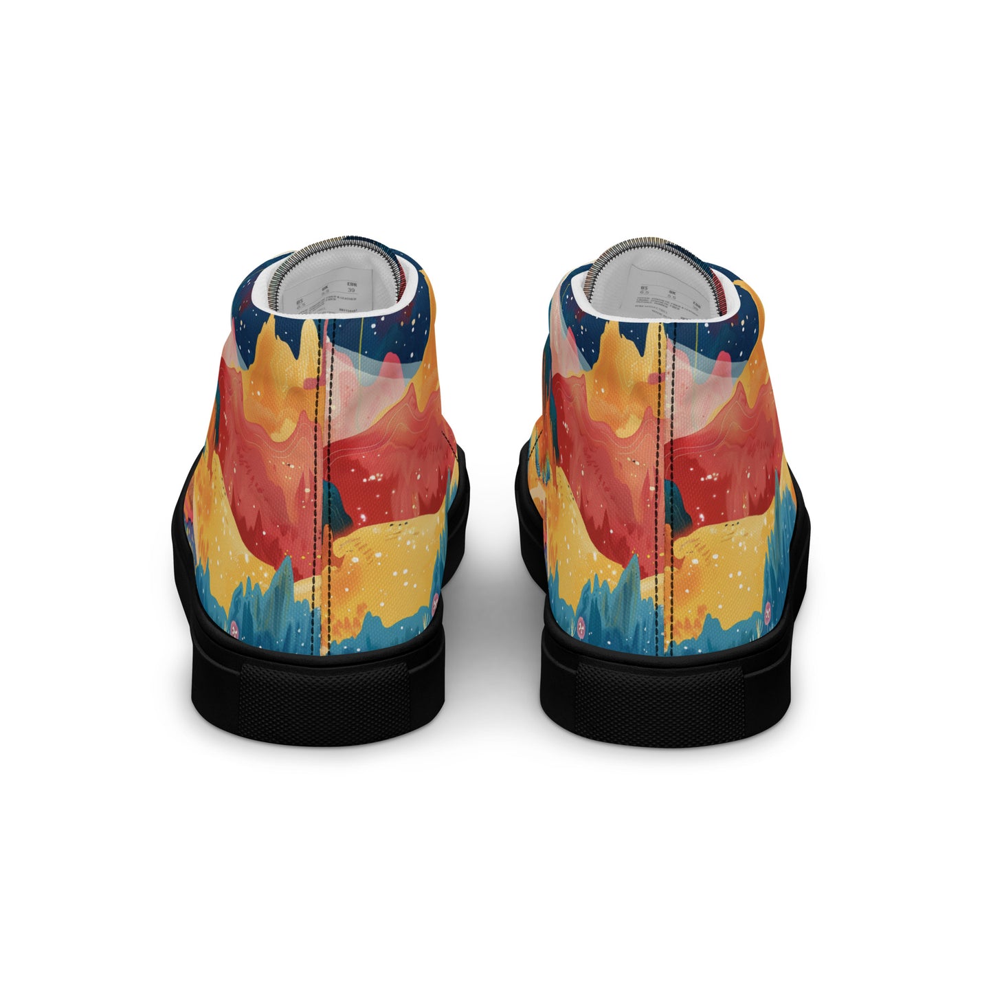 Autumn Whispers Women’s High Top Canvas Shoes