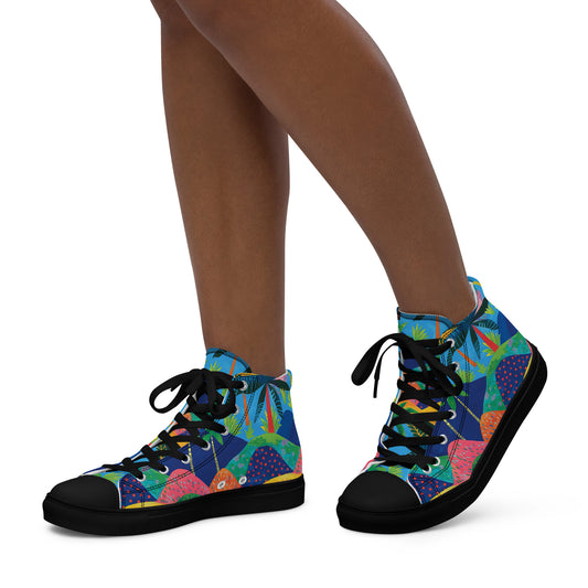 Island Life Women’s High Top Canvas Shoes
