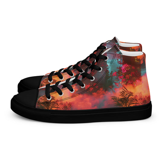 Tropic Escape Women’s High Top Canvas Shoes