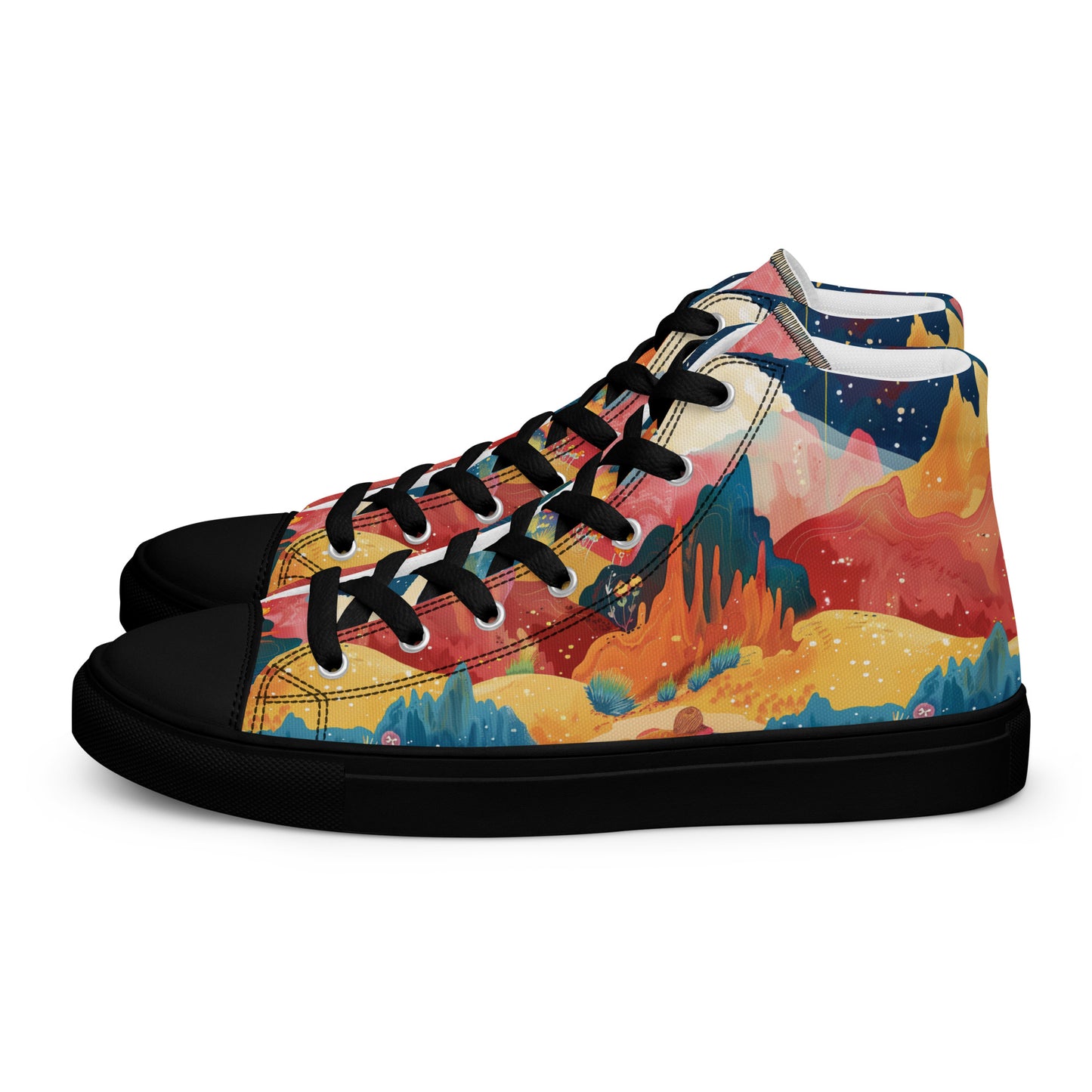 Autumn Whispers Women’s High Top Canvas Shoes