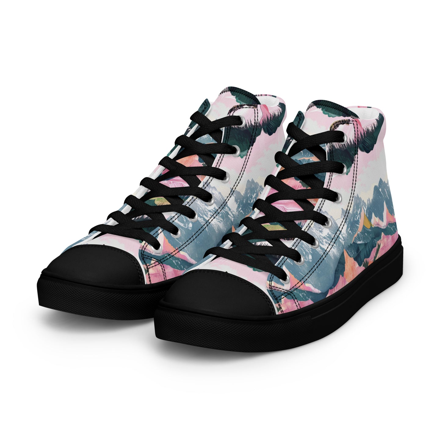 Ski Season Women’s High Top Canvas Shoes