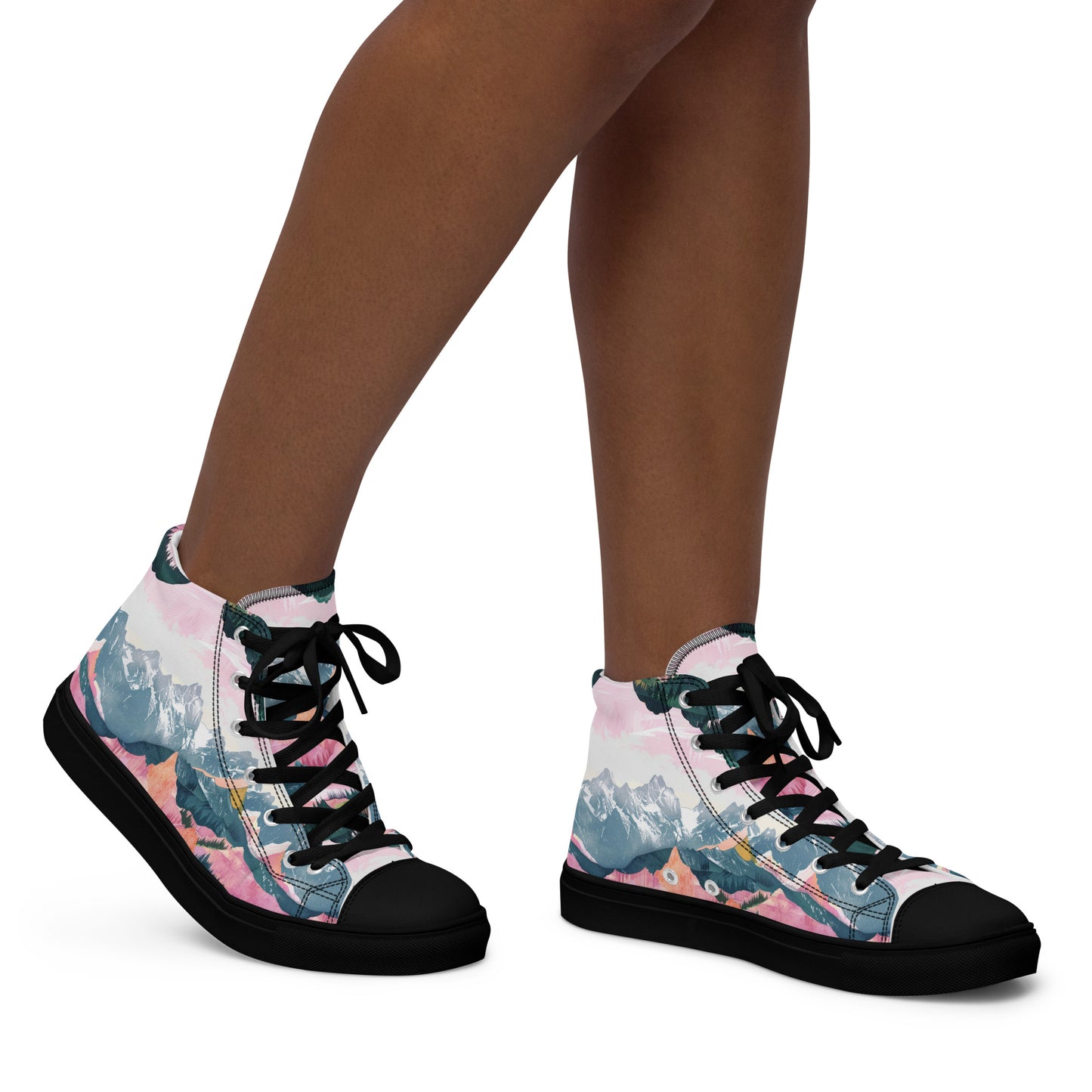 Ski Season Women’s High Top Canvas Shoes