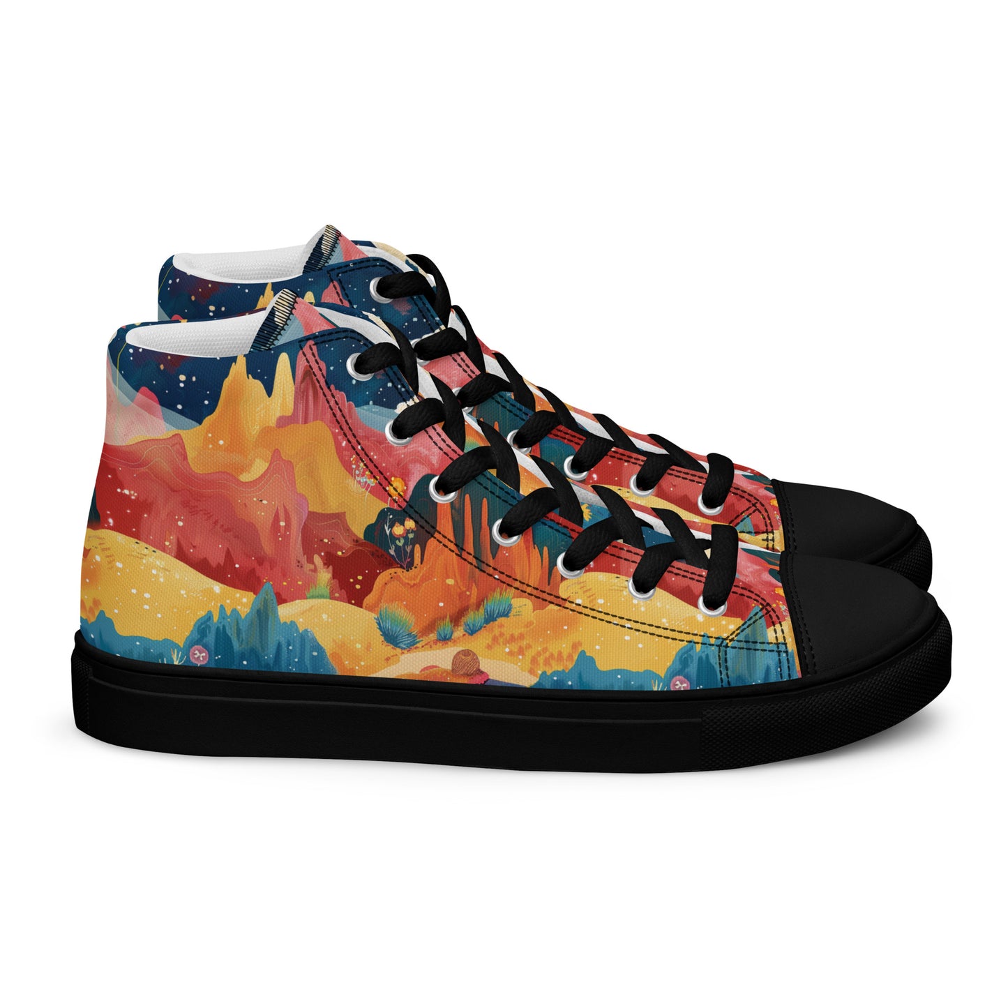 Autumn Whispers Women’s High Top Canvas Shoes