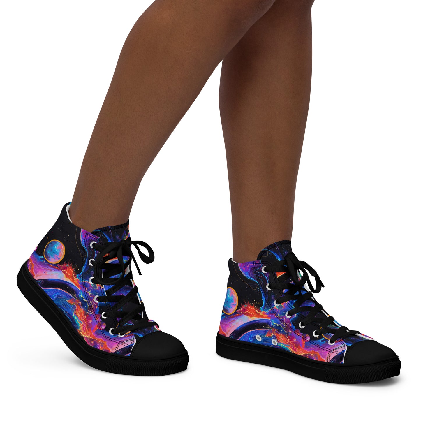 Planetary Highway Women’s High Top Canvas Shoes
