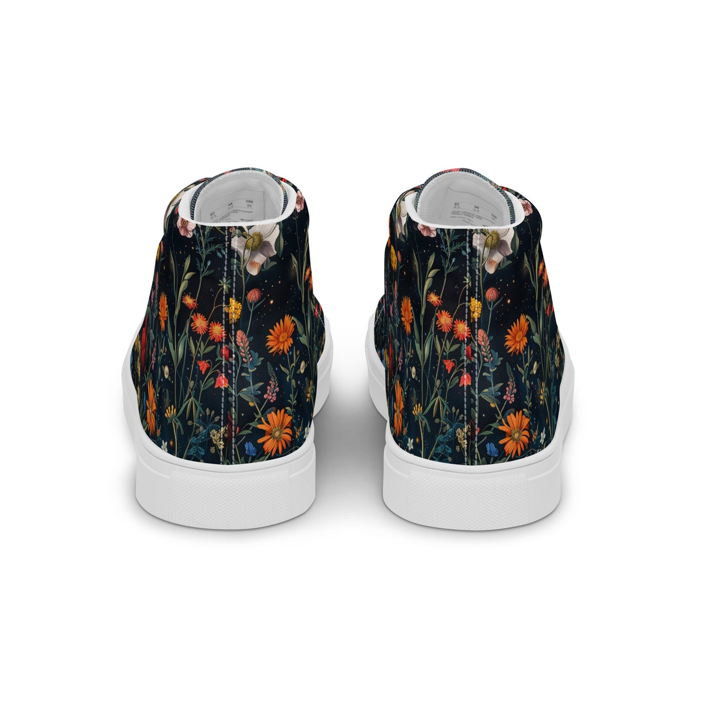 Astral Bloomscape Women’s High Top Canvas Shoes