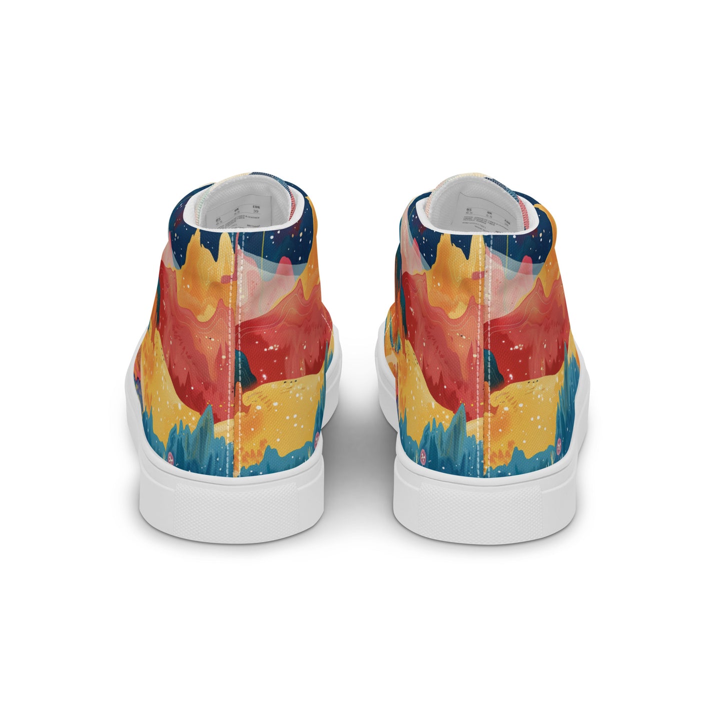 Autumn Whispers Women’s High Top Canvas Shoes