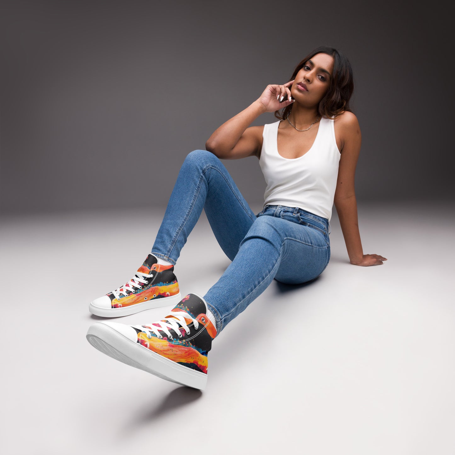 Fields Aglow Women’s High Top Canvas Shoes
