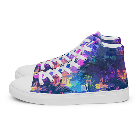 Violet Haze Women’s High Top Canvas Shoes