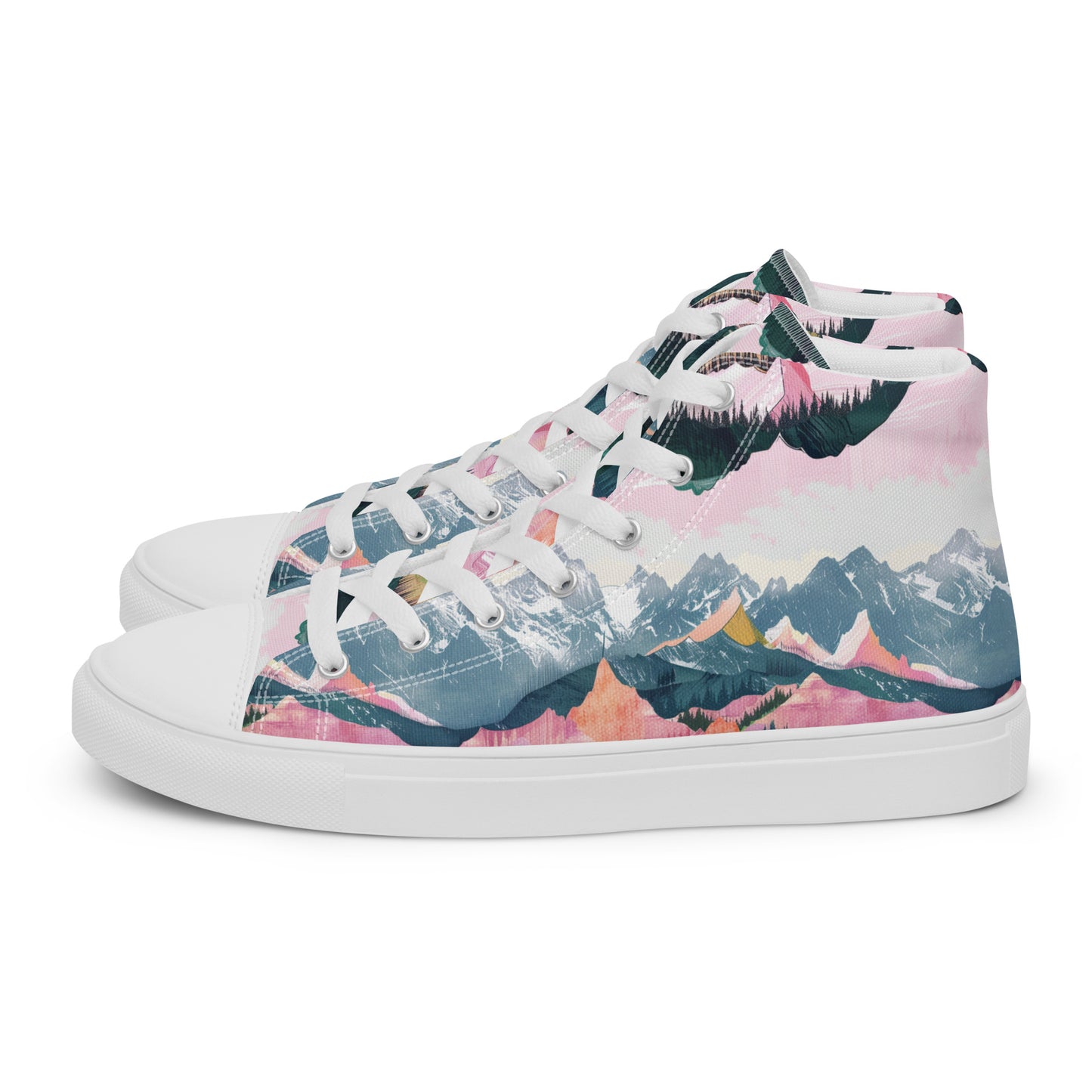 Ski Season Women’s High Top Canvas Shoes